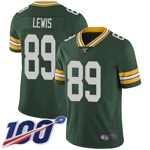 Green Bay Packers Limited Green Men #89 Lewis Marcedes Home Jersey Nike NFL 100th Season Vapor Untouchable->women nfl jersey->Women Jersey